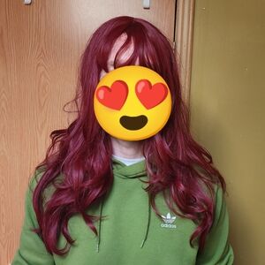 Women's Burgundy Hair Wig